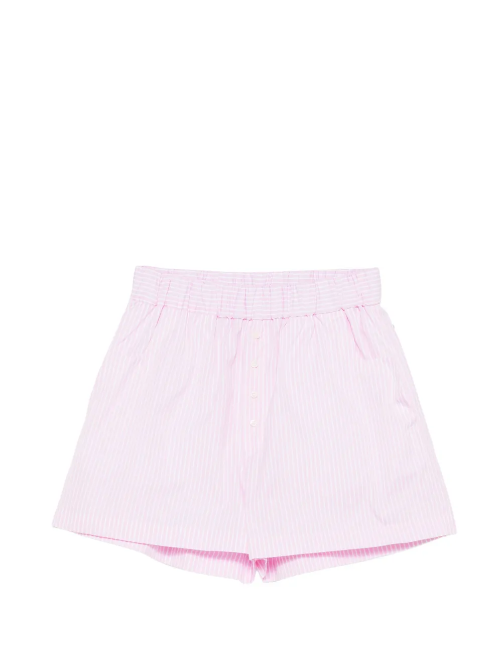 CUANTICO striped buttoned shorts - Rosa