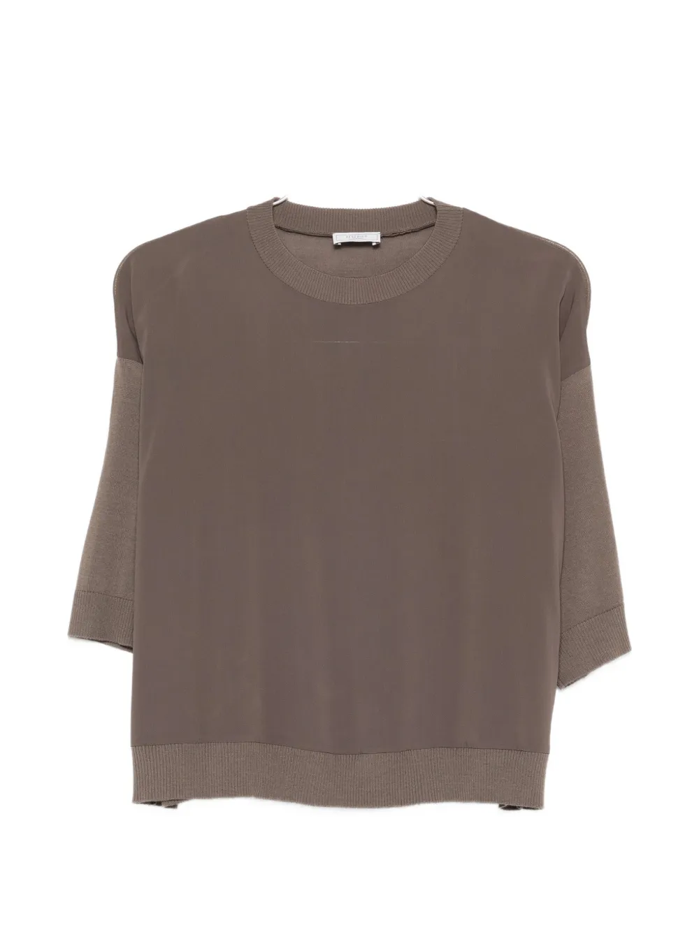 Peserico crew-neck T-shirt - Marrone