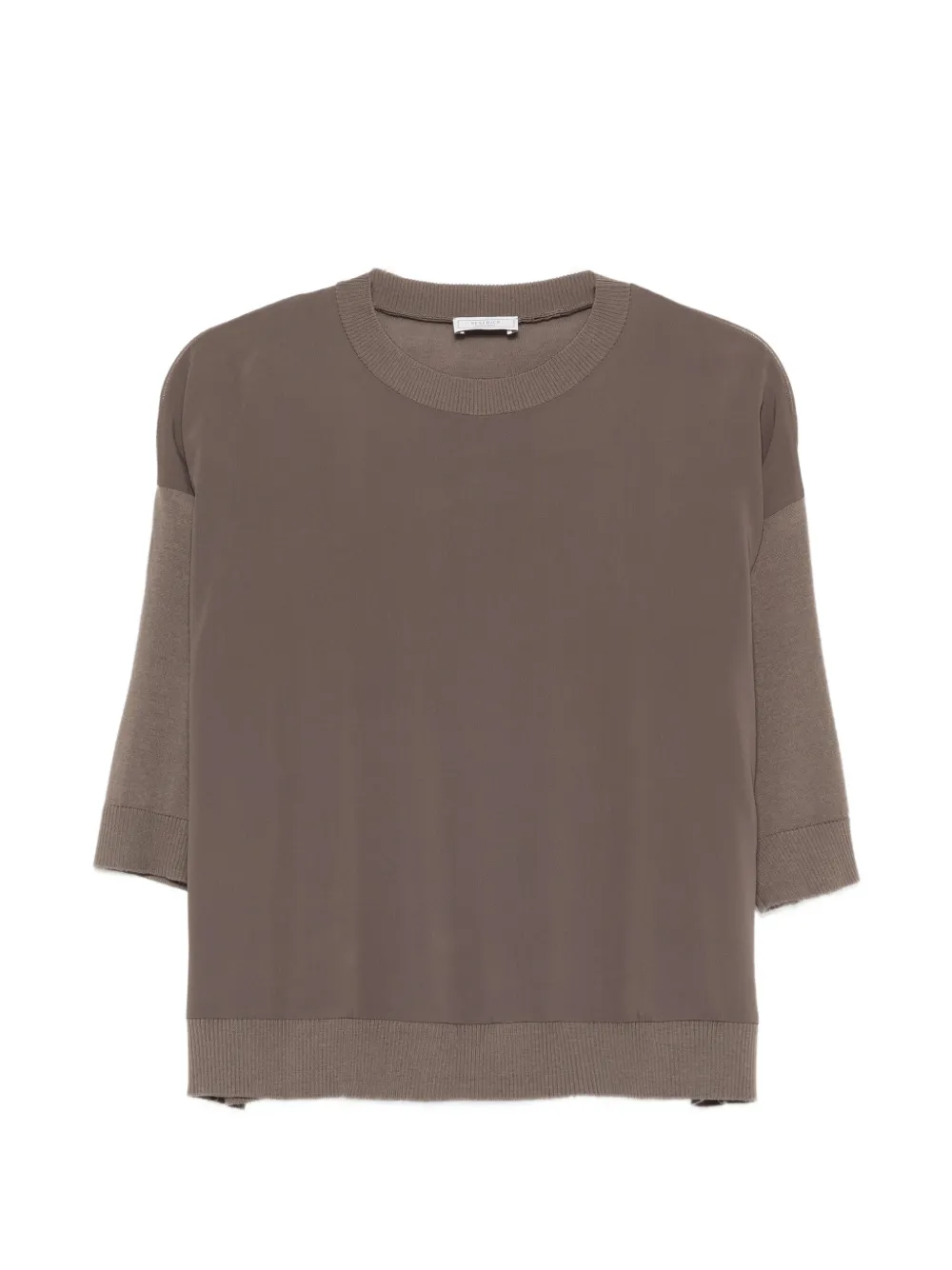 Peserico crew-neck T-shirt - Marrone