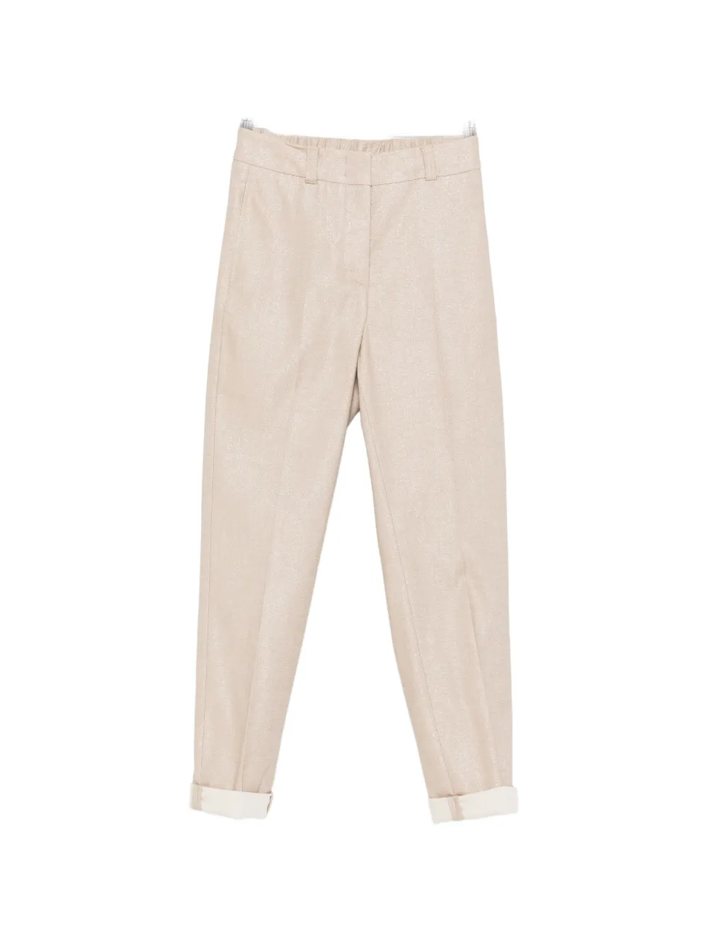 Peserico cuffed-hem trousers - Oro