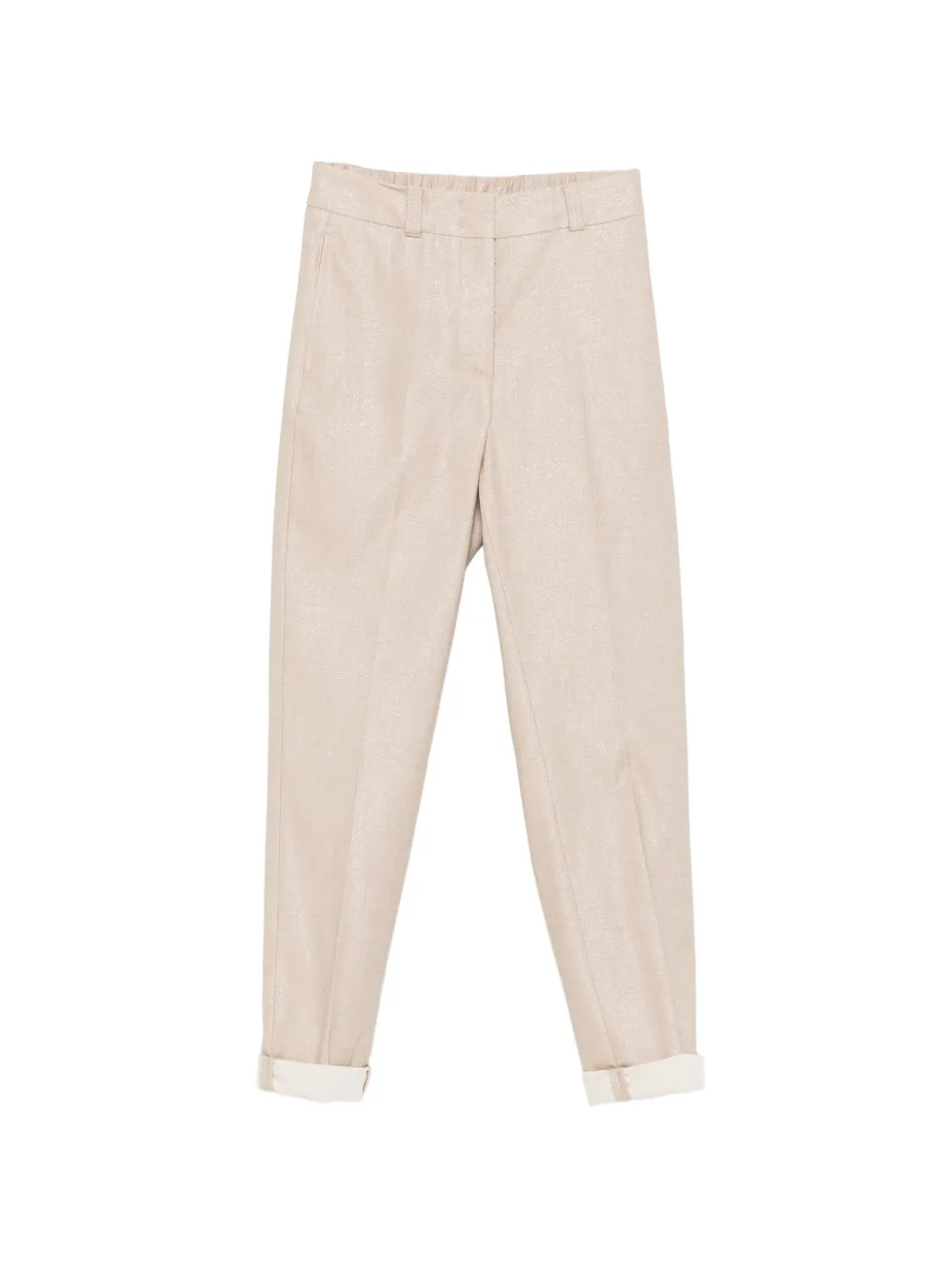 Peserico cuffed-hem trousers - Oro