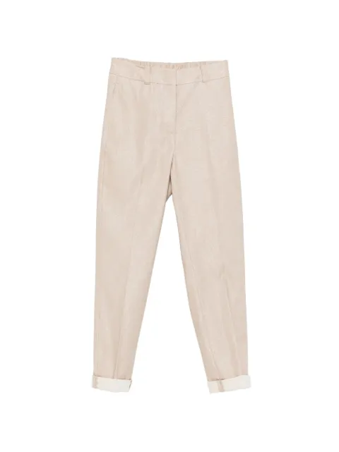 Peserico cuffed-hem trousers