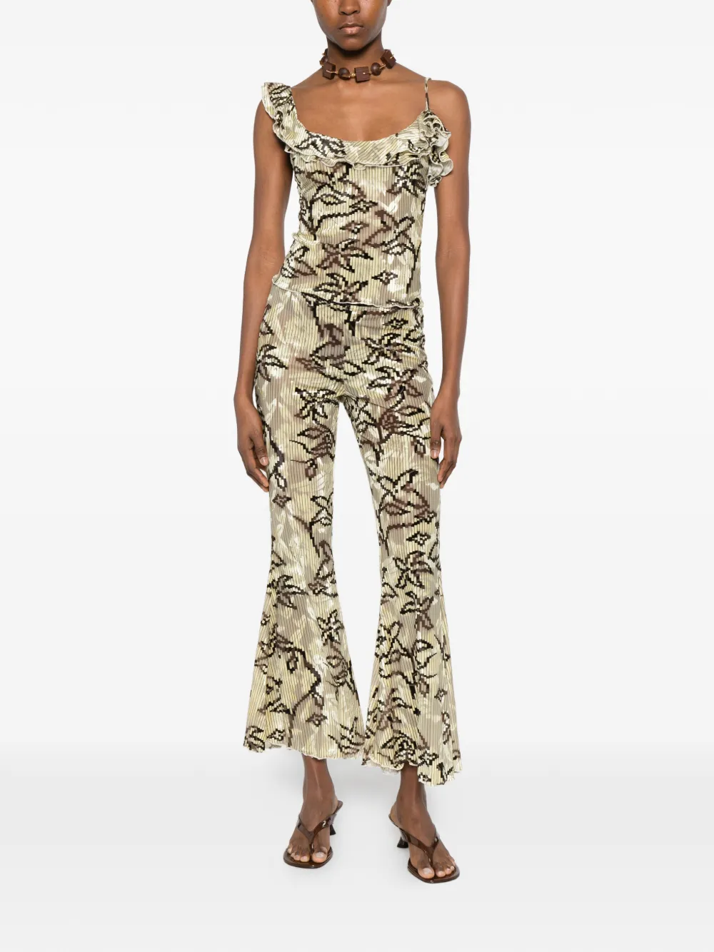 Arla Ruffled Floral Top
