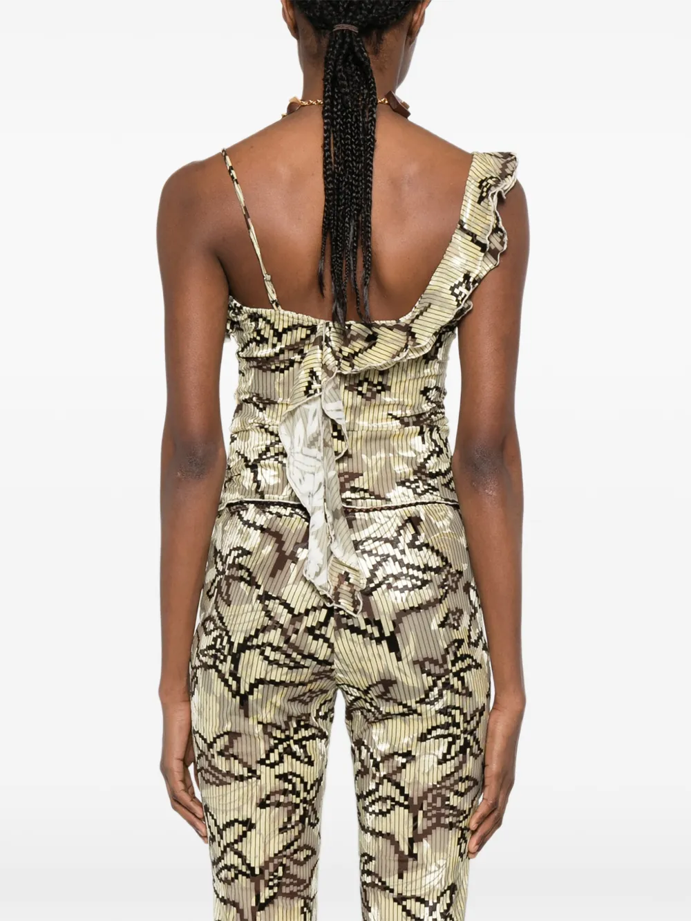 Arla Ruffled Floral Top