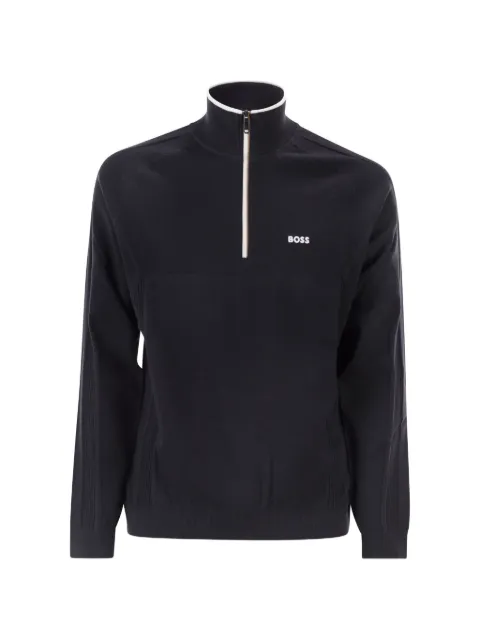 BOSS GREEN HUGO BOSS logo-embroidered sweater