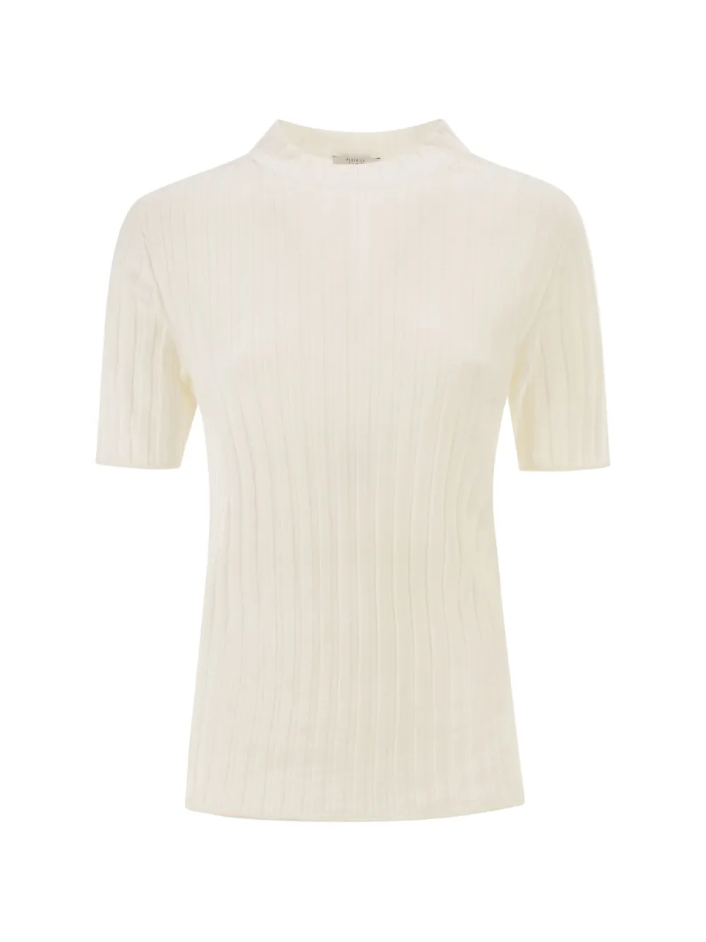 Peserico ribbed short-sleeve sweater - Toni neutri