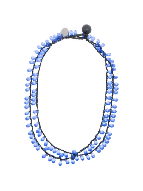 Maria Calderara drops beaded necklace