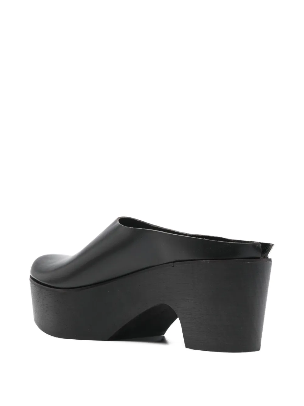  Daniela Gregis Leather Mules - Black 