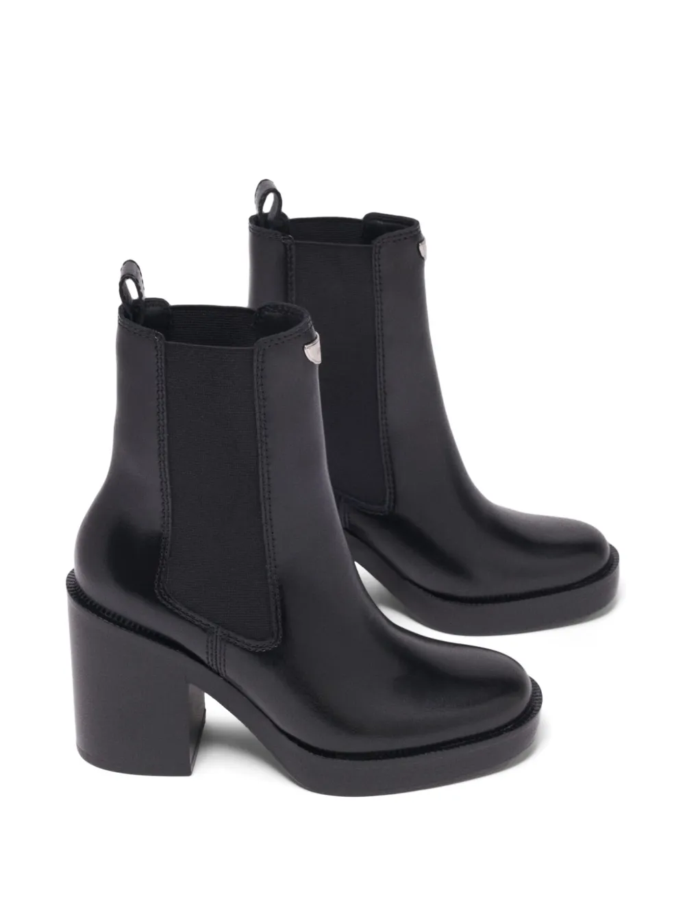 Maje leather chelsea boots Zwart