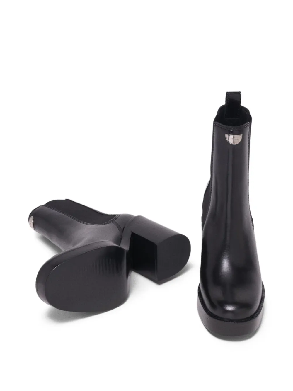 Maje leather chelsea boots Zwart
