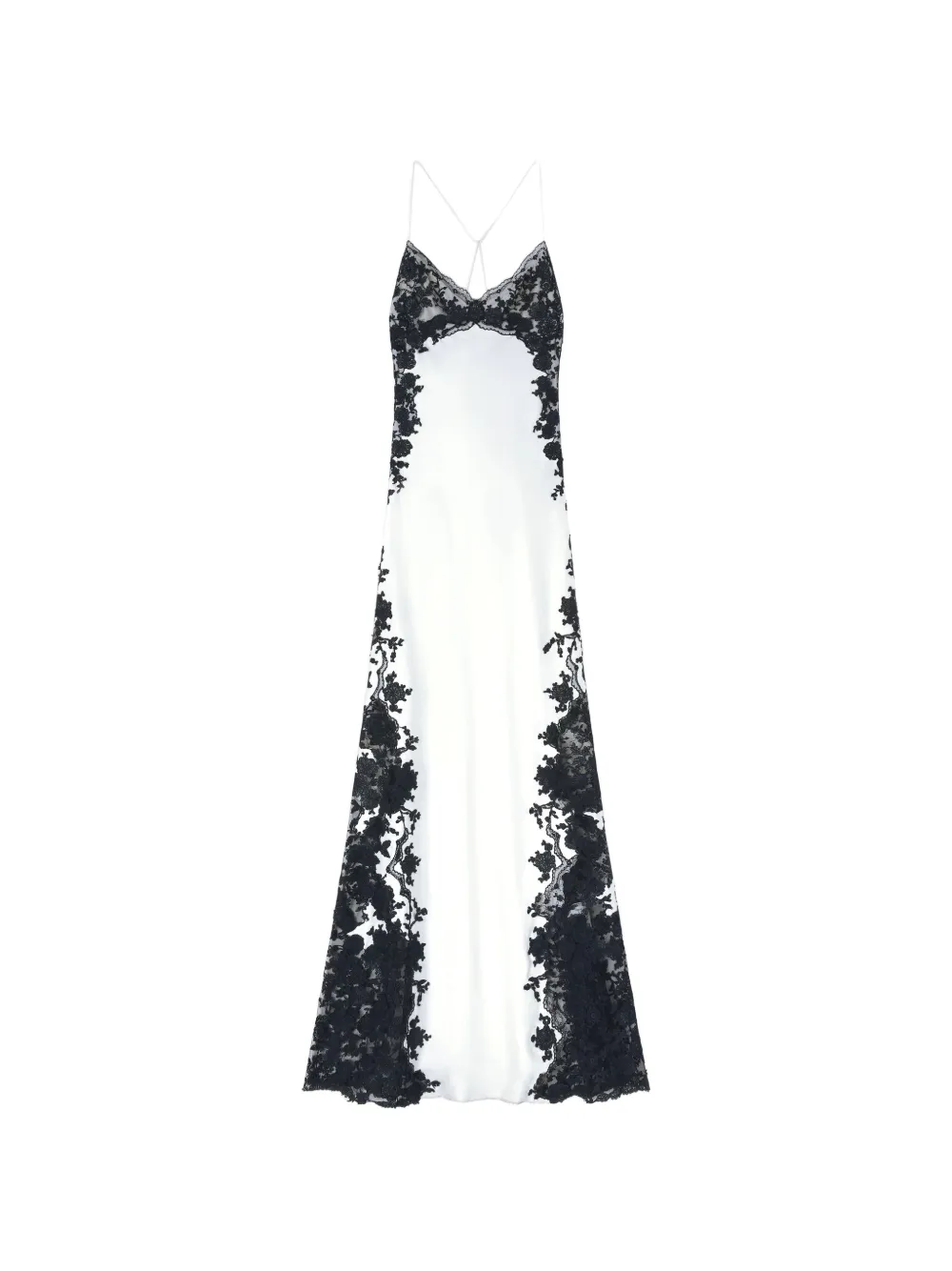 Ermanno Scervino lace-panel maxi dress - Bianco