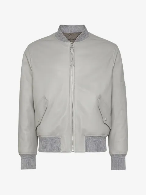 Ferragamo veste de moto à fermeture zippée latérale