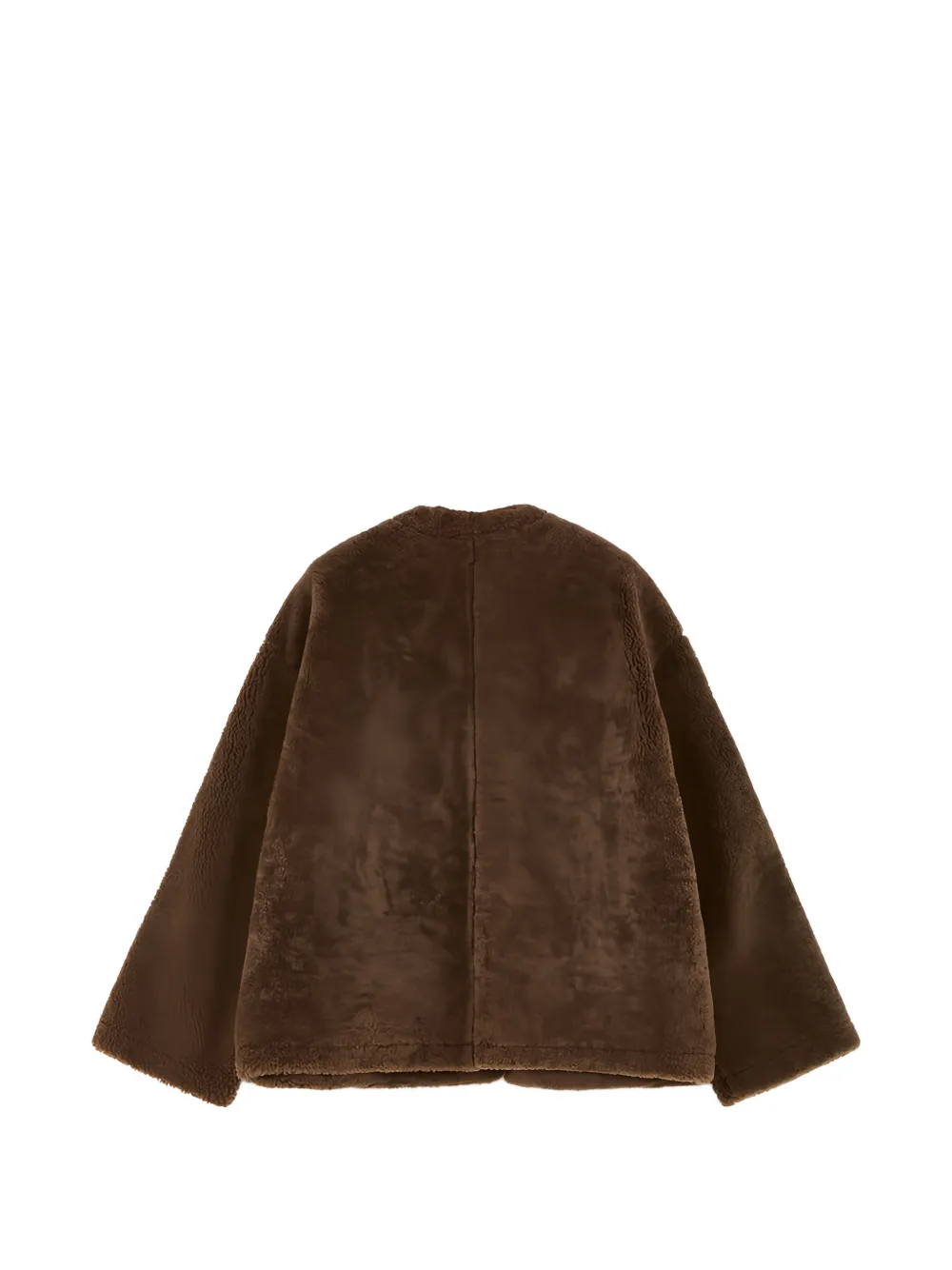  The Row Round-neck Long-sleeves Jacket - Brown 