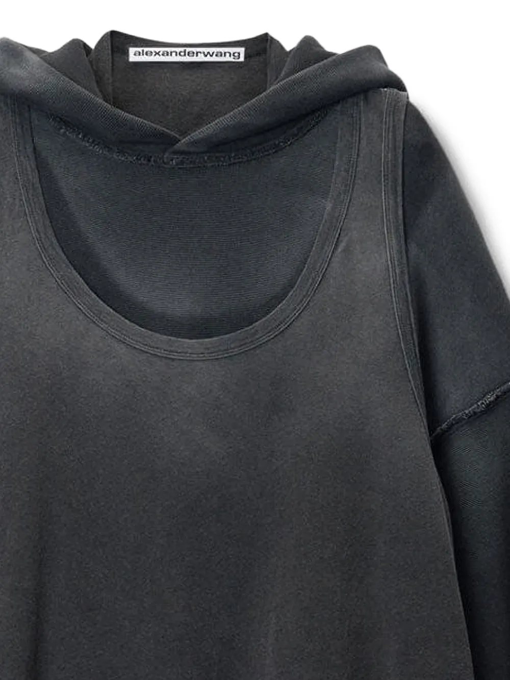 Alexander Wang Hoodie met opgestikte zak Grijs