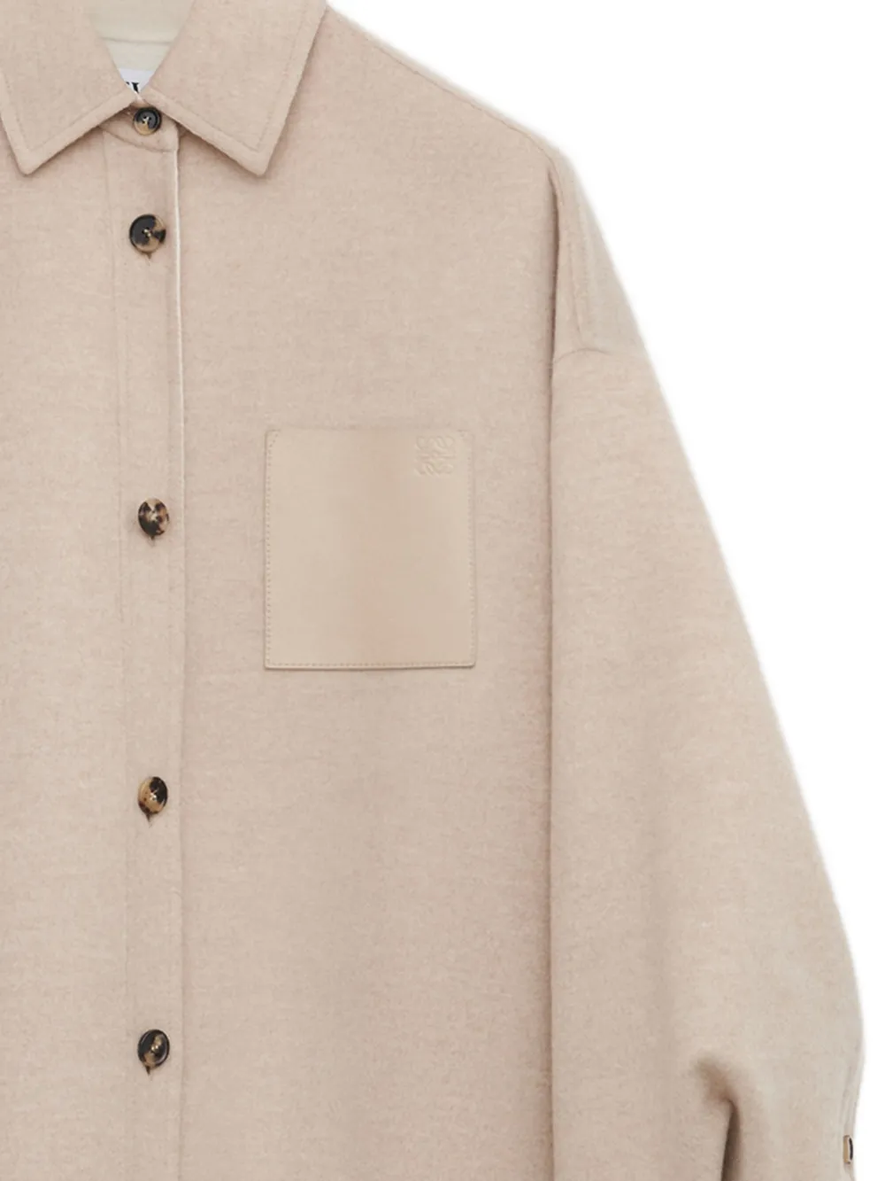 Loewe Button Pocket Coat - Neutrals 
