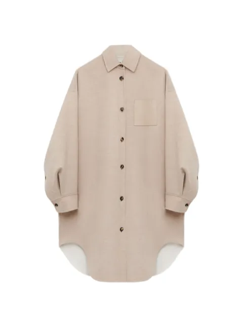 LOEWE abrigo con botones y bolsillo