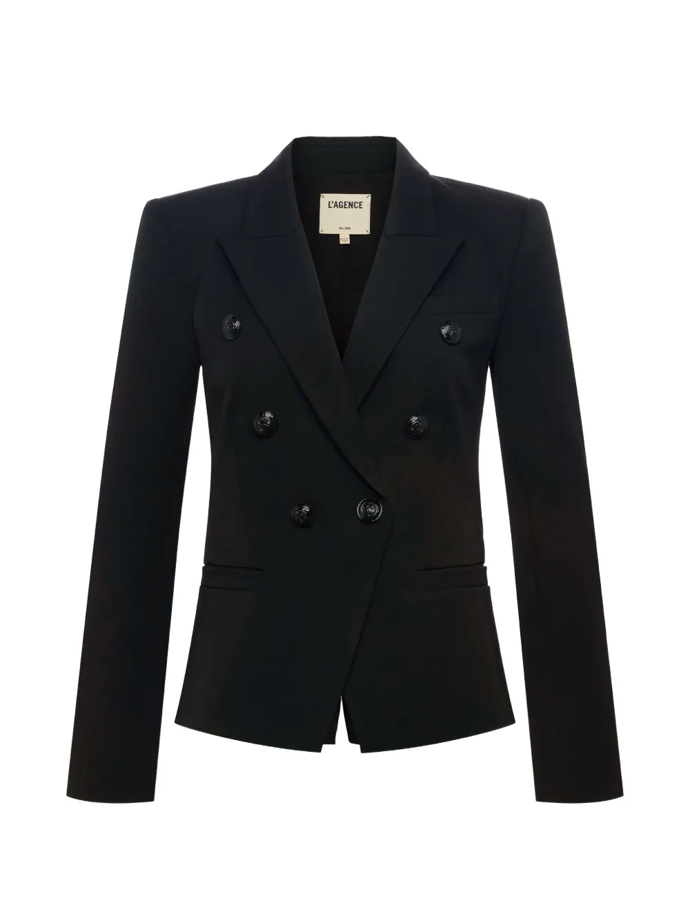 L'Agence Marie double-breasted buttoned blazer - Nero