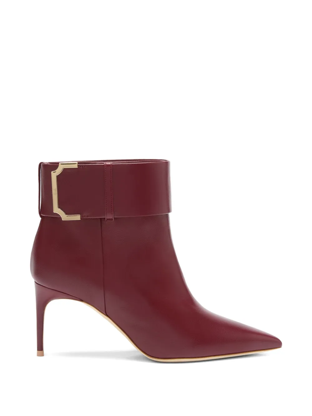 Malone Souliers Rossella belt-detail leather ankle boots - Rosso