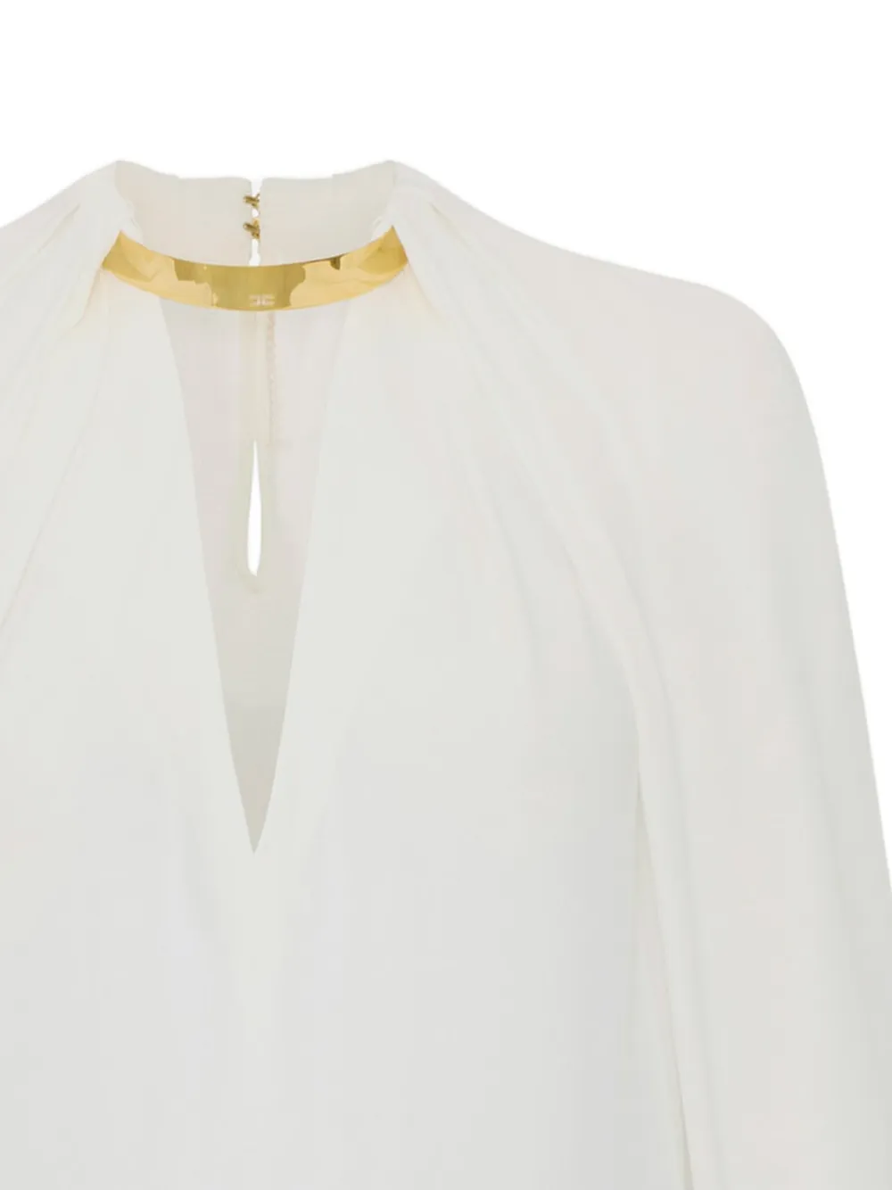 Elisabetta Franchi Getailleerde blouse Wit