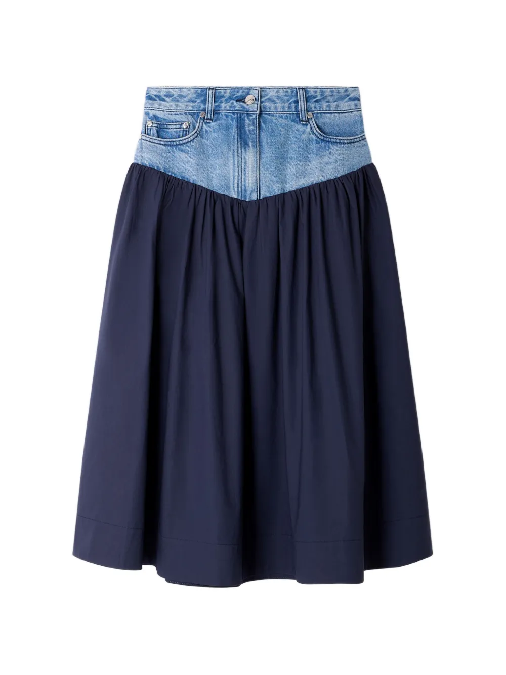 SANDRO flared midi skirt - Blu