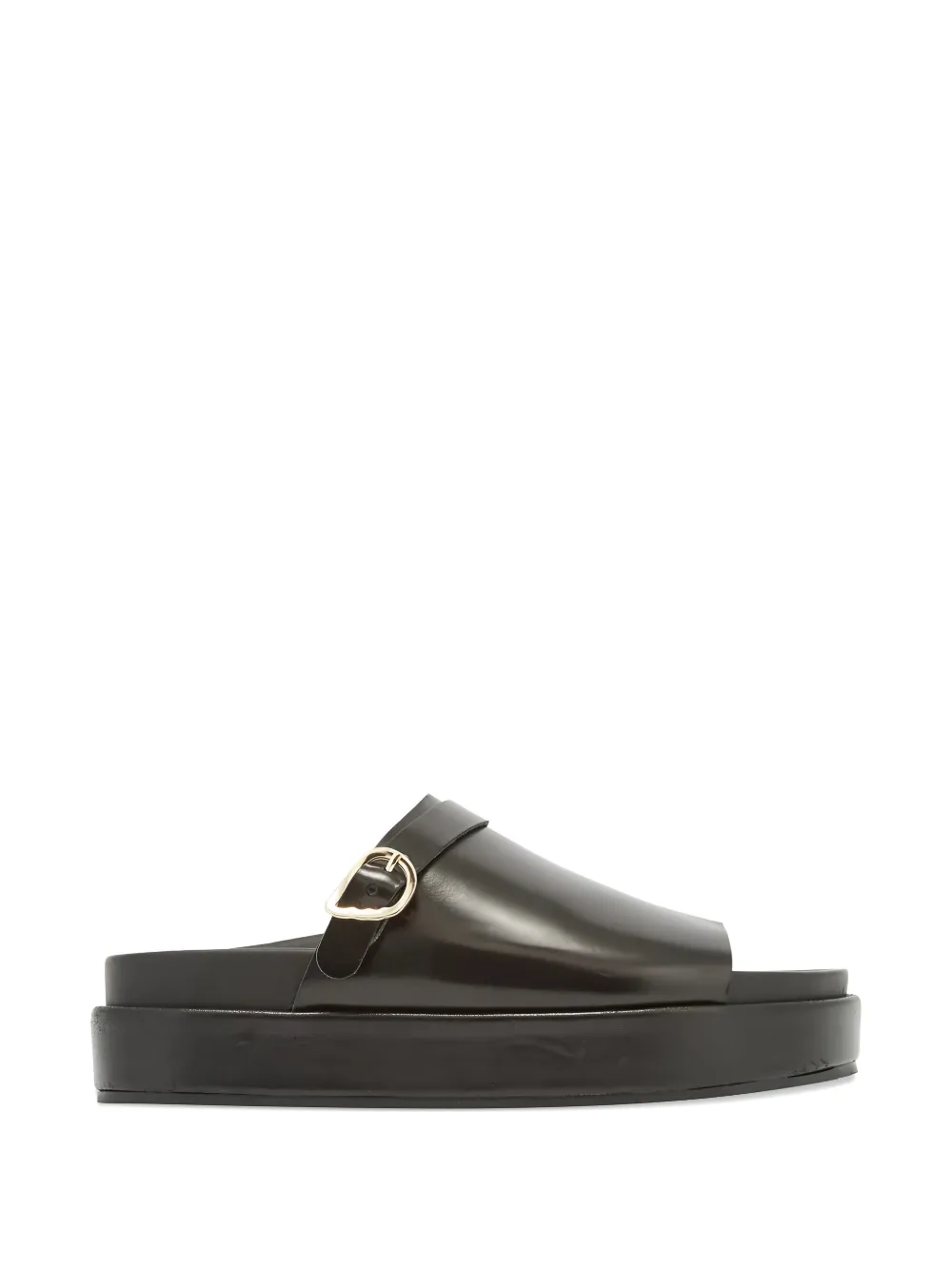 Ancient Greek Sandals Arachova brushed-buckle sandals - Nero