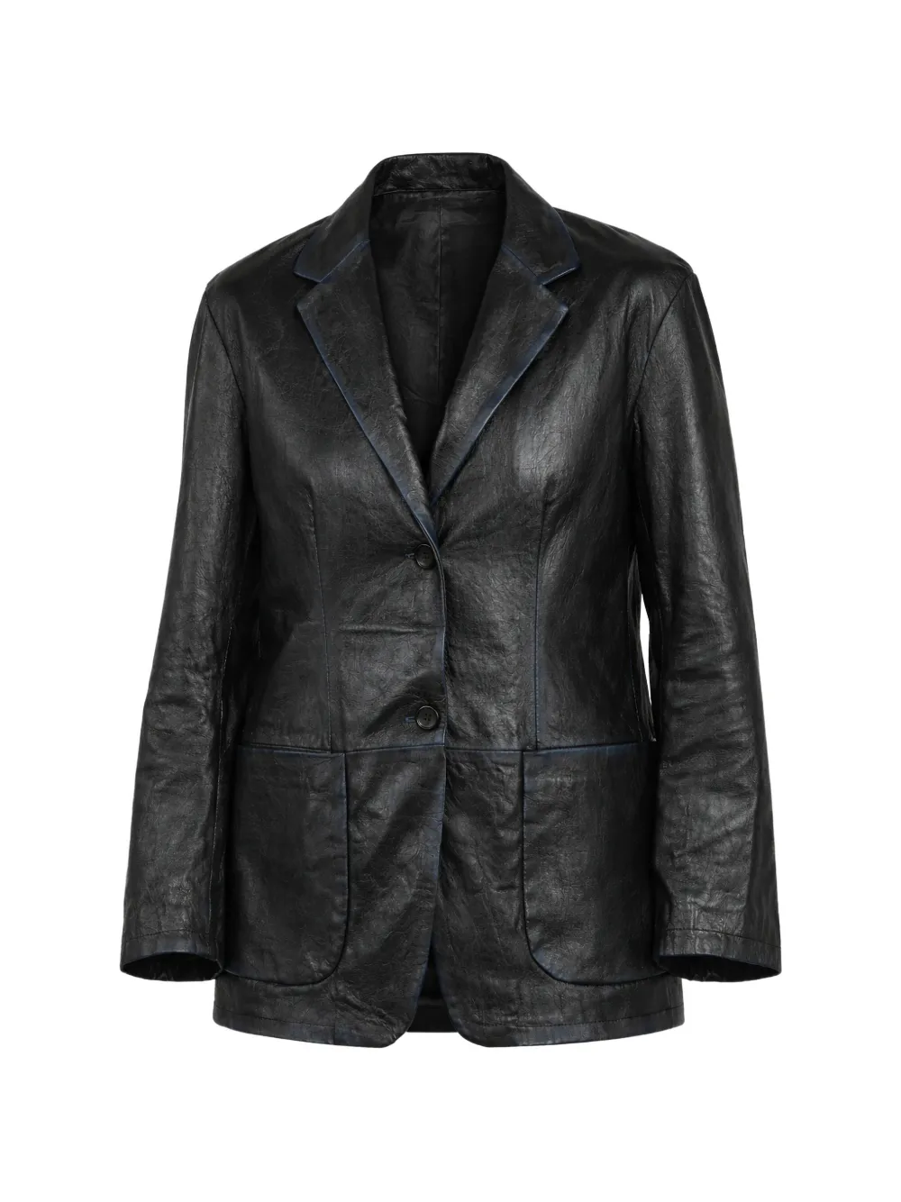 Giorgio Brato x Jade button-up leather jacket - Nero