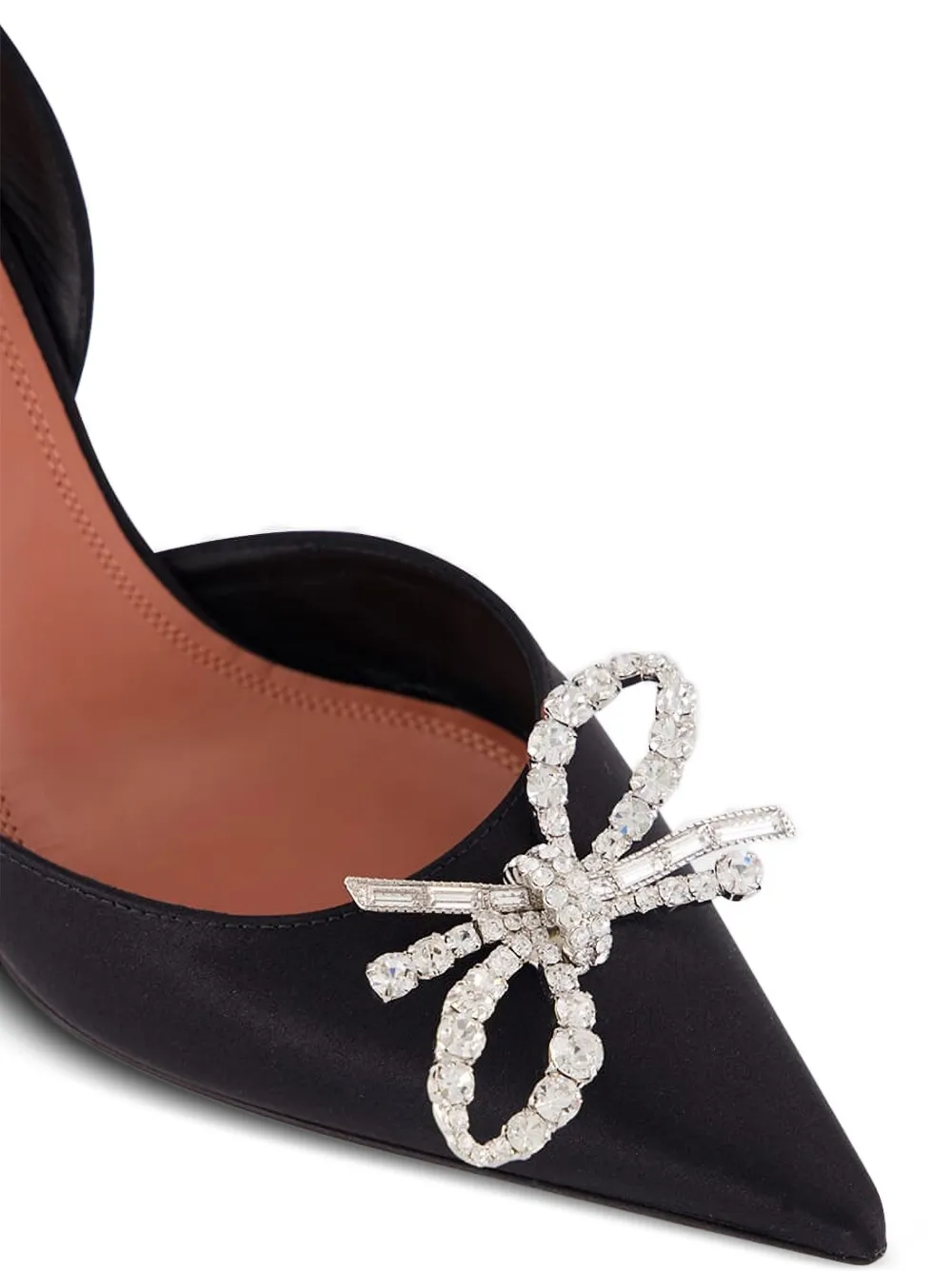 Amina Muaddi Rosie slingback pumps verfraaid met kristallen Zwart