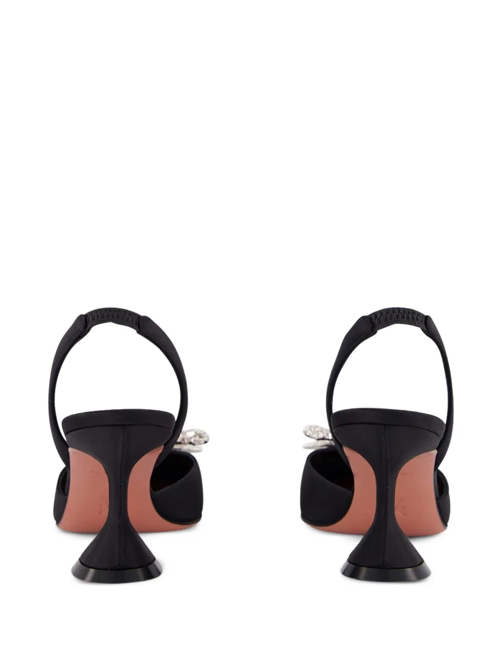 Amina Muaddi Rosie slingback pumps verfraaid met kristallen Zwart