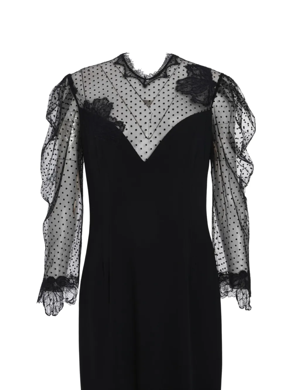  Prabal Gurung Vestido Largo Kristina - Negro 