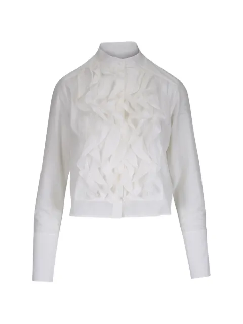 TWP Patti ruffled button top