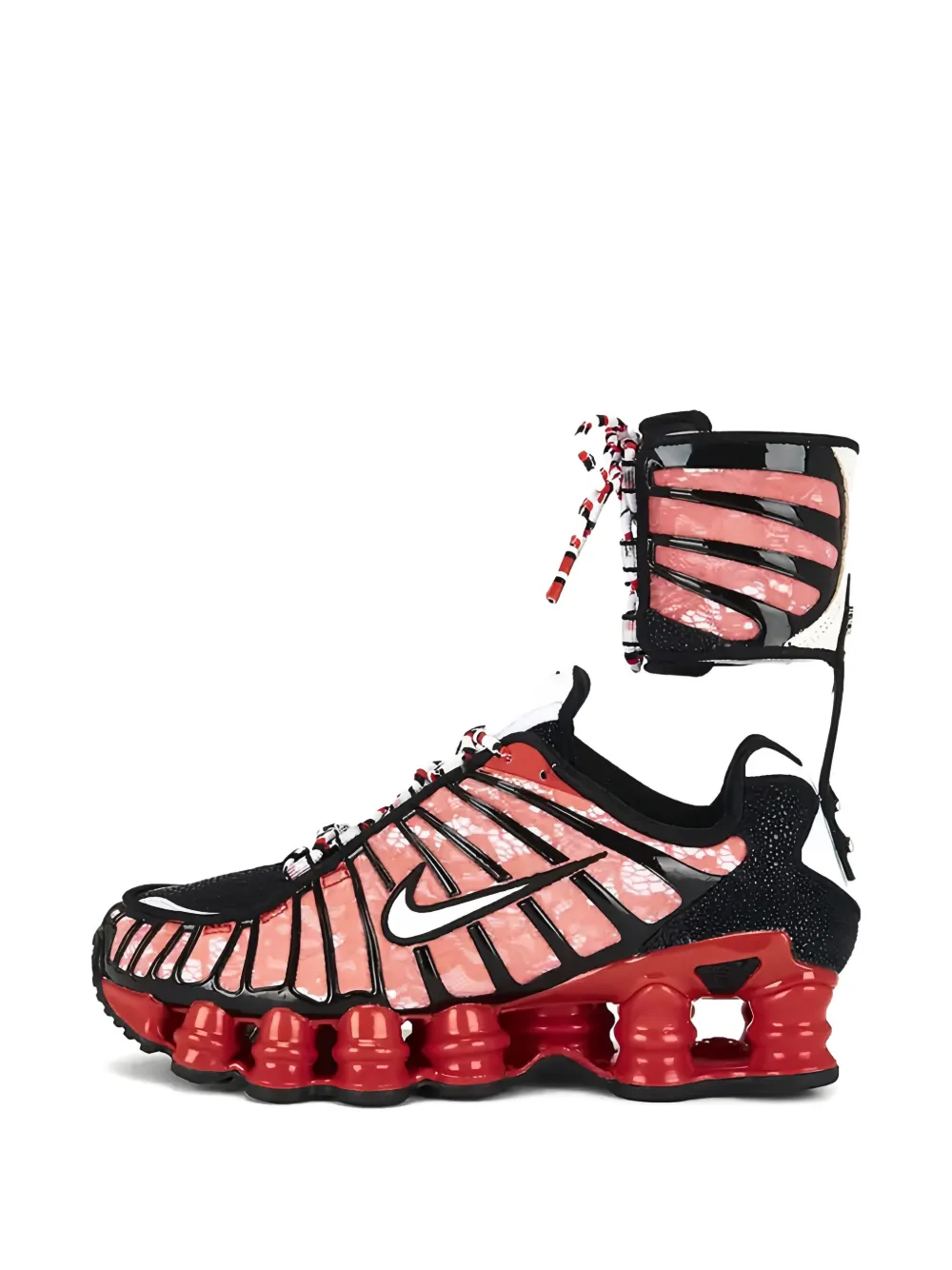 Nike Shox TL SP 3 Riccardo Tisci gestreepte sneakers Roze