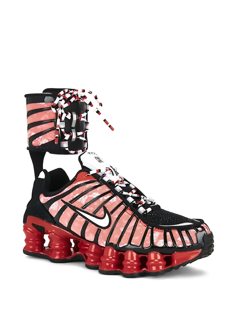 Nike Shox TL SP 3 Riccardo Tisci gestreepte sneakers Roze