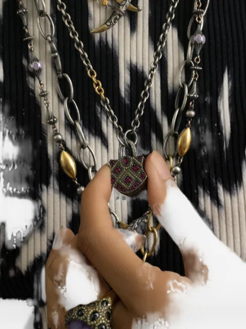Sevan Bıçakçı padlock ruby and diamond pendant