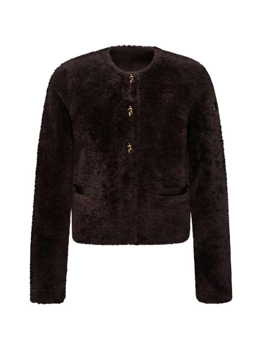 MONCLER Epernon Jacke aus Shearling - Braun
