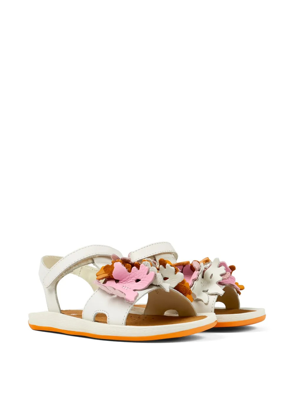 Camper Kids Bicho Twins floral-embellished sandals Wit
