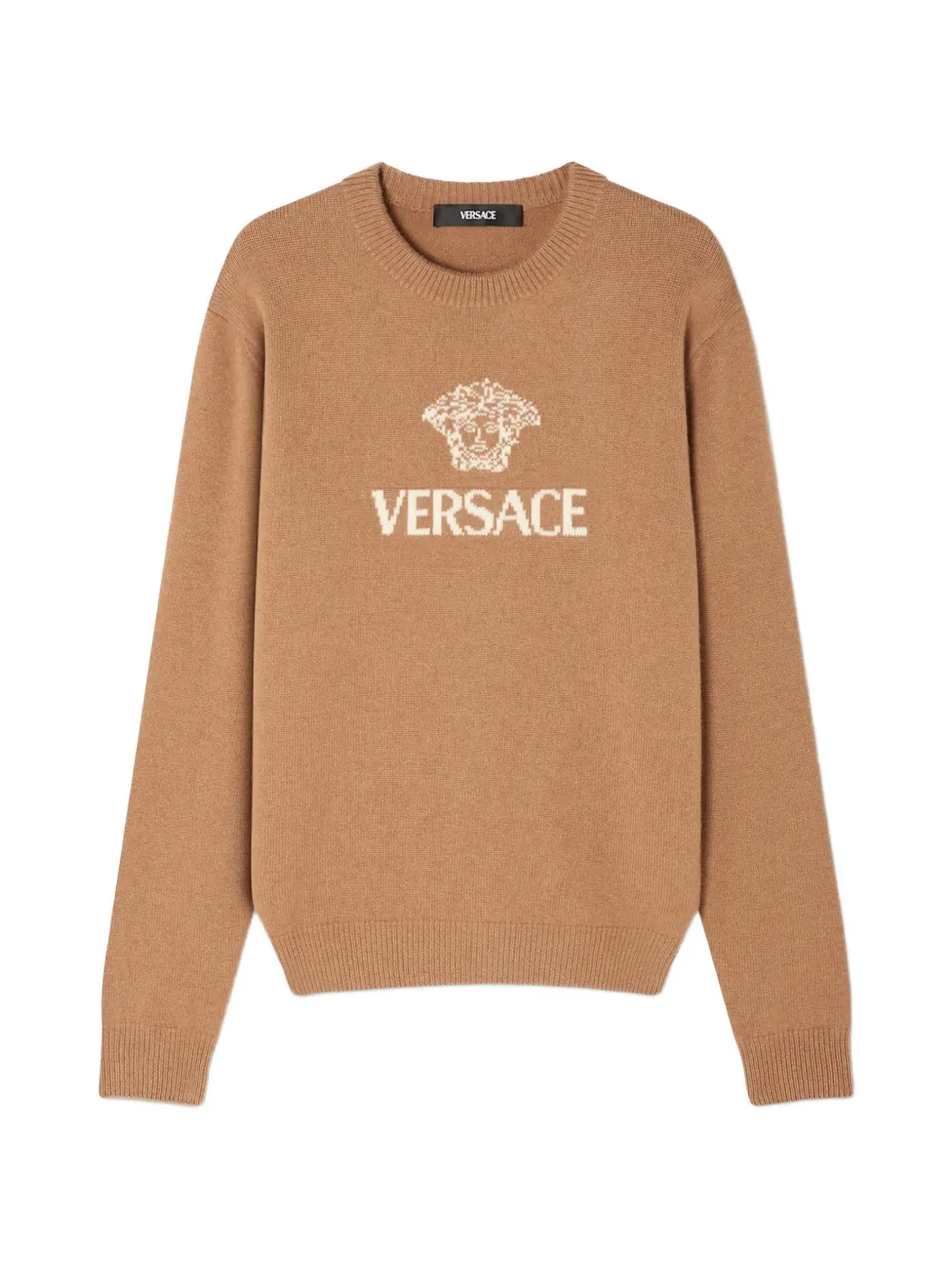 Versace logo-embellishment sweater - Toni neutri