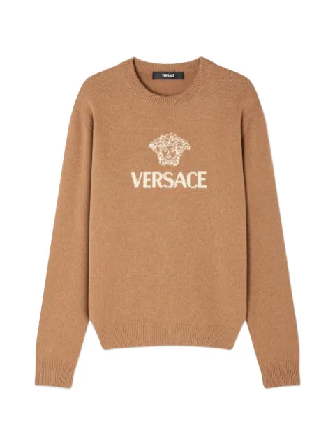 Versace logo-embellishment sweater
