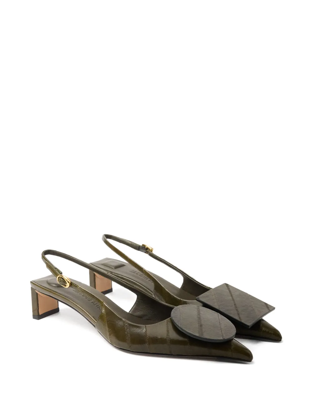 Jacquemus Duelo slingback pumps Groen