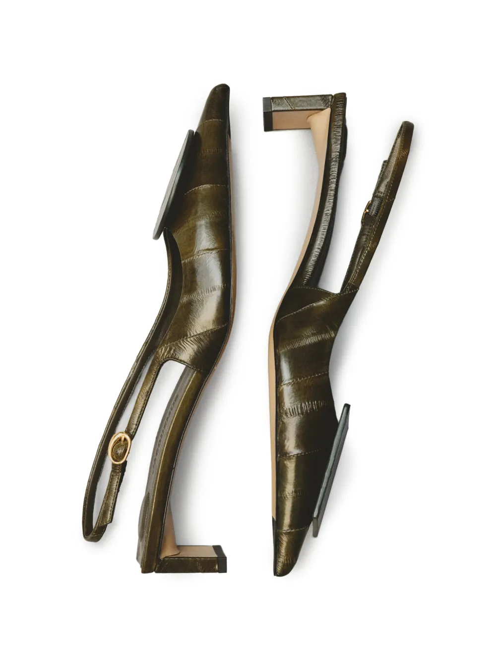 Jacquemus Duelo slingback pumps Groen
