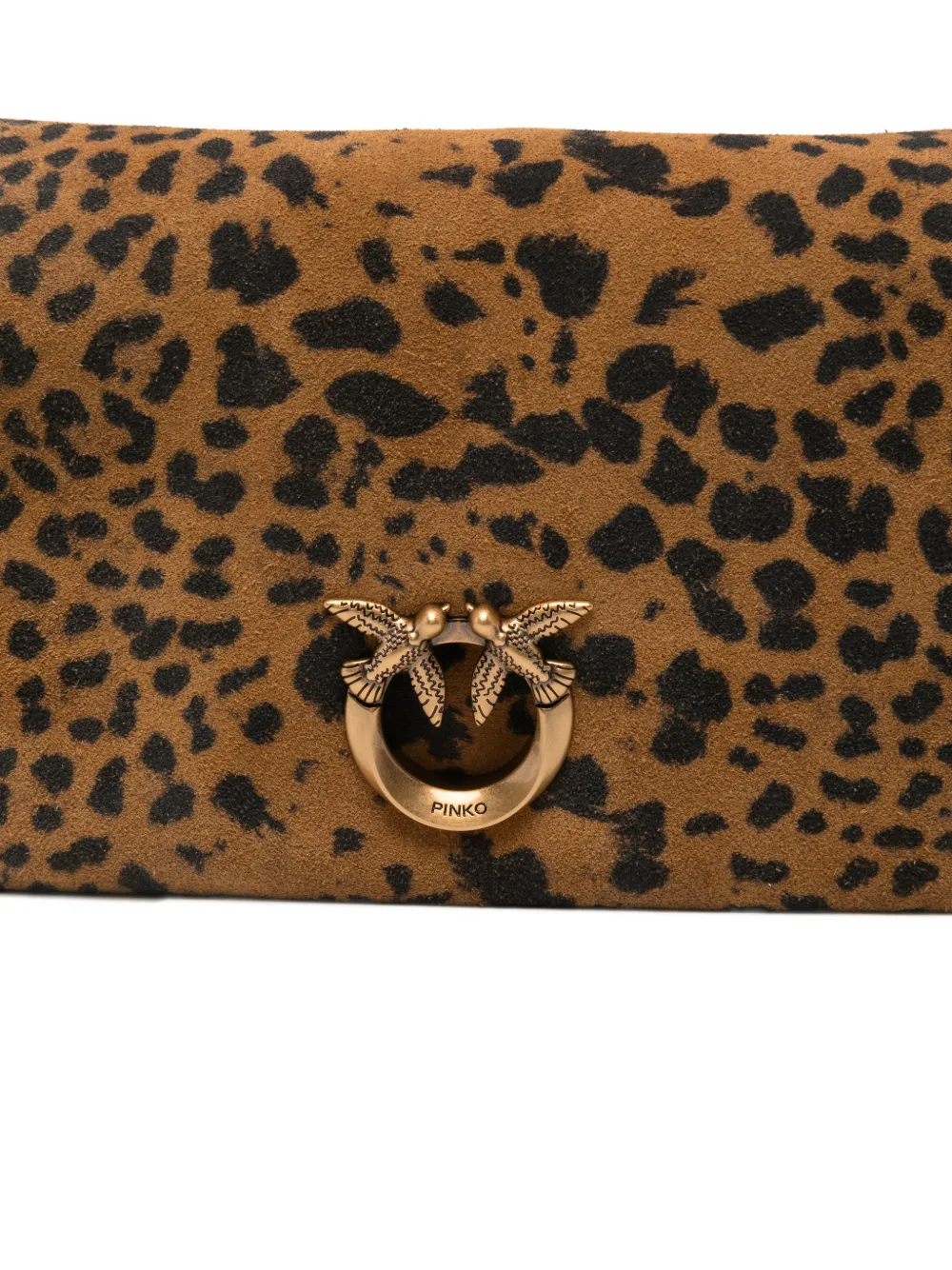 PINKO Love One Slouchy clutch Bruin