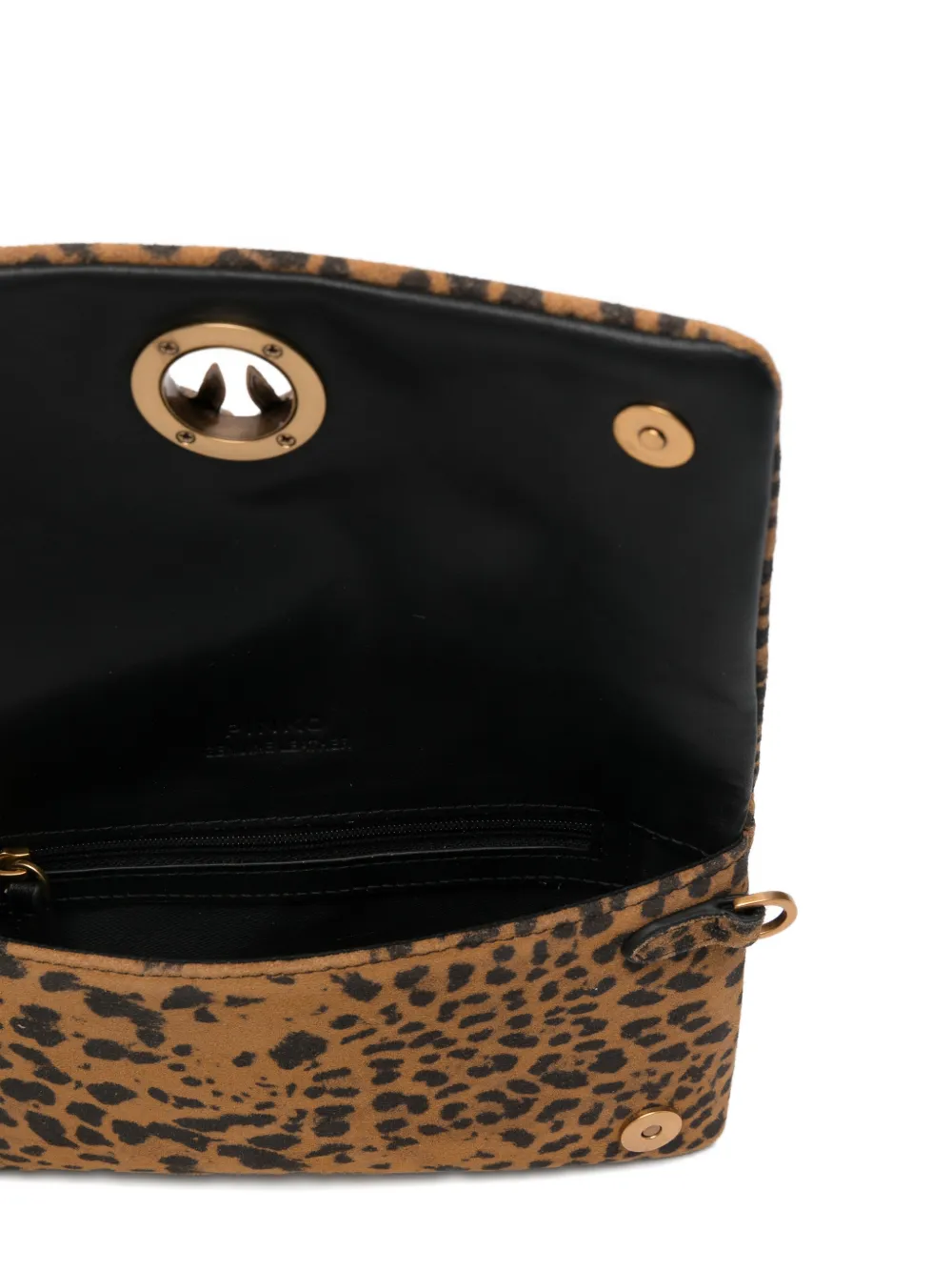 PINKO Love One Slouchy clutch Bruin