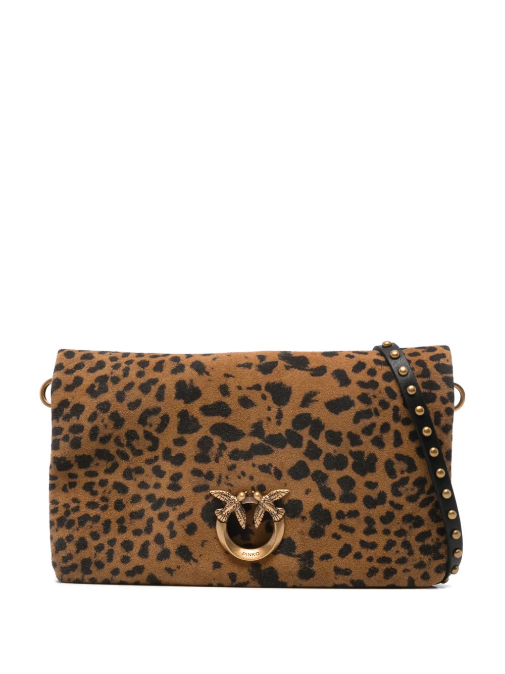 PINKO Love One Slouchy clutch bag - Marrone