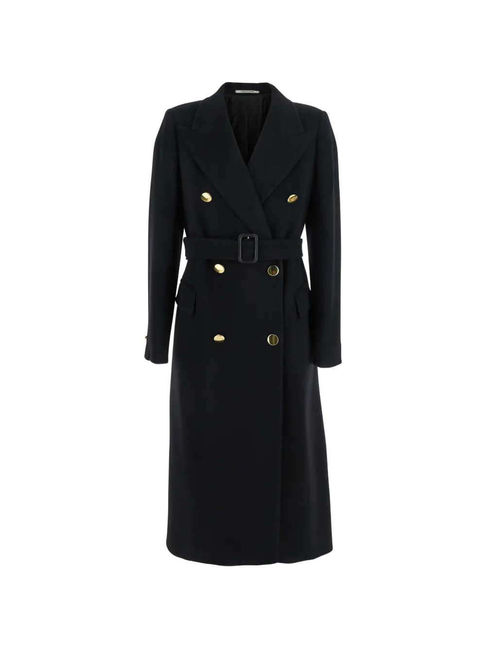 Tagliatore Jole double-breasted golden-buttons coat - Nero
