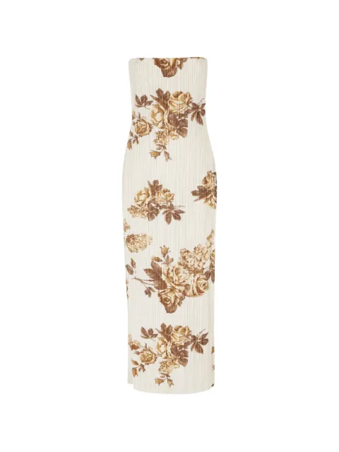 Magda Butrym strapless floral-print midi dress