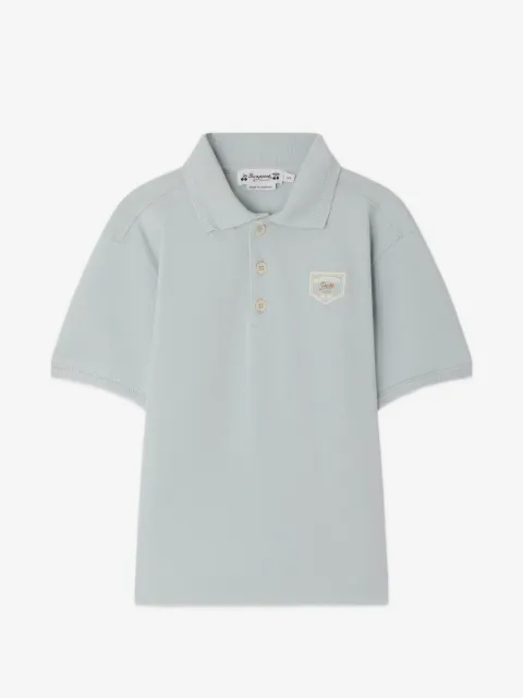 Bonpoint Lorris pique buttoned polo shirt