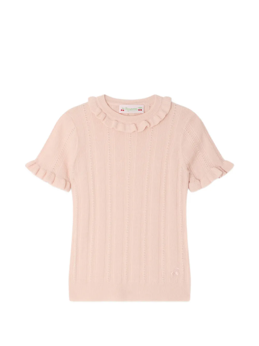 Bonpoint Top Lucie con ruches - Rosa
