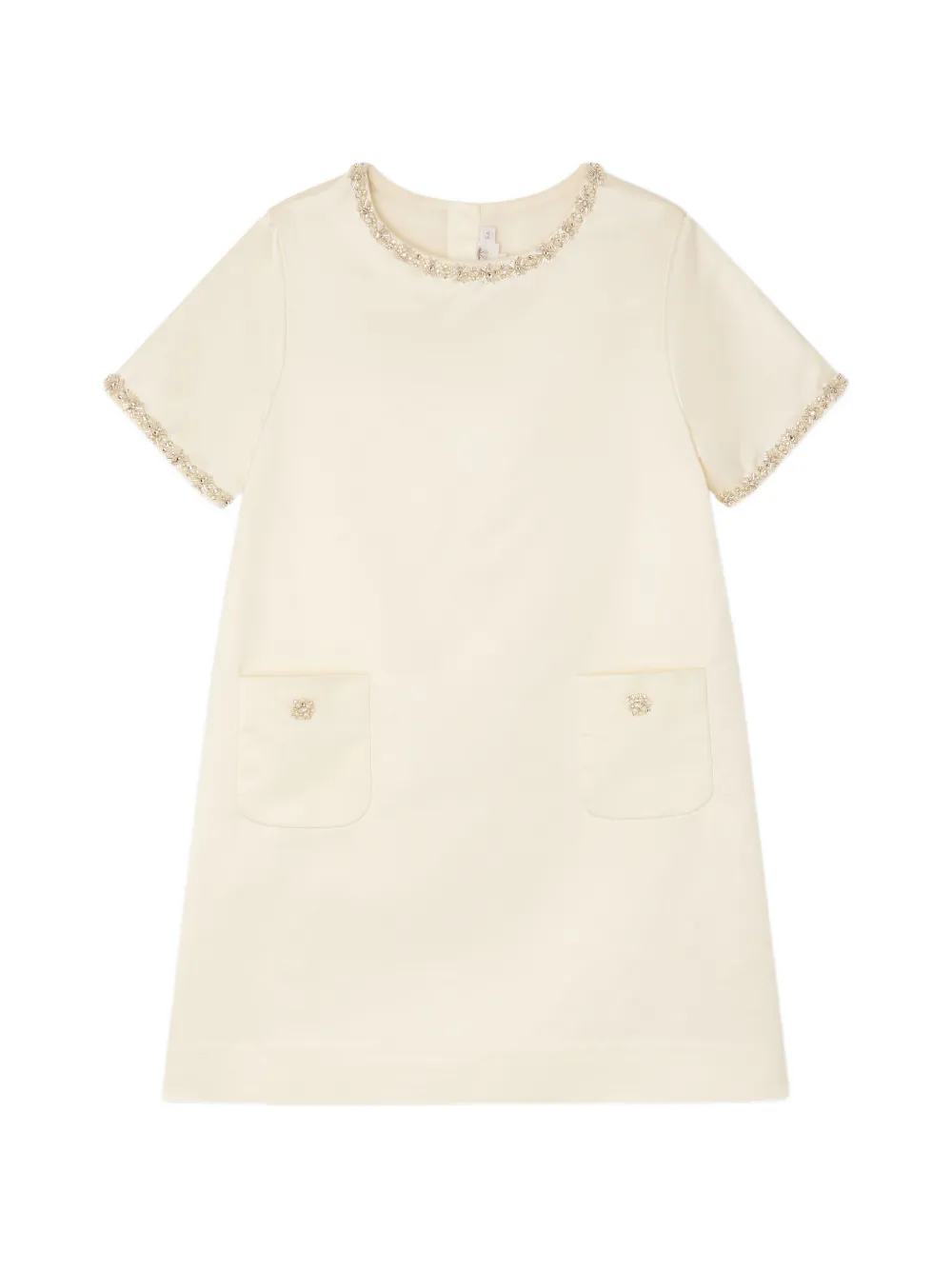 Bonpoint Abito Lanelle con ricamo - Toni neutri