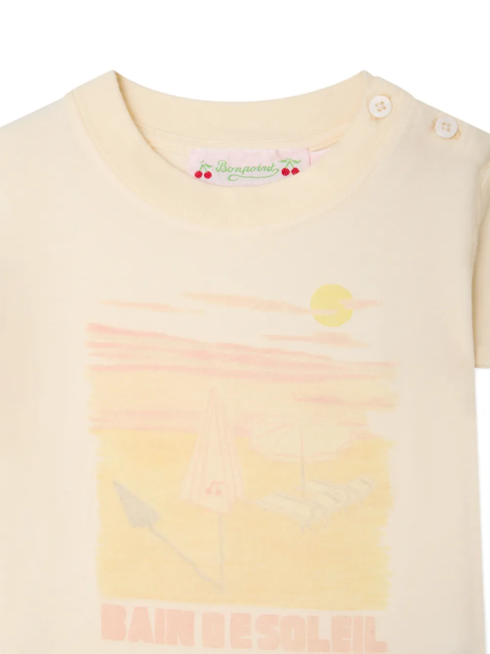 Bonpoint Grafisch T-shirt Beige