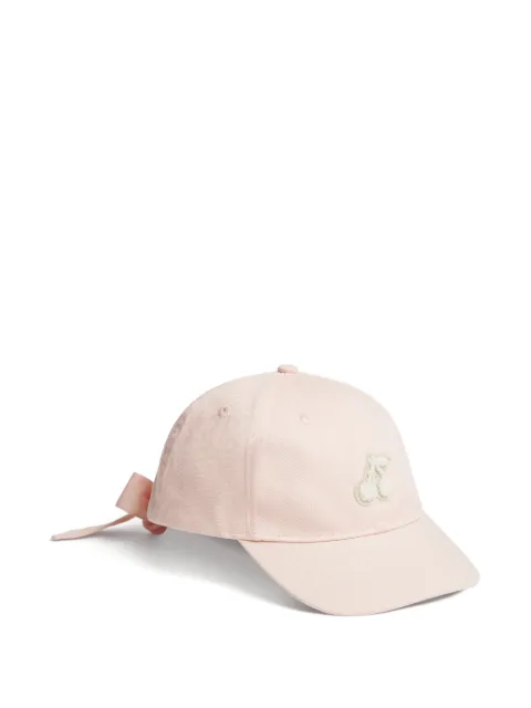 Bonpoint Lyna cherry-patch bow-detail cap