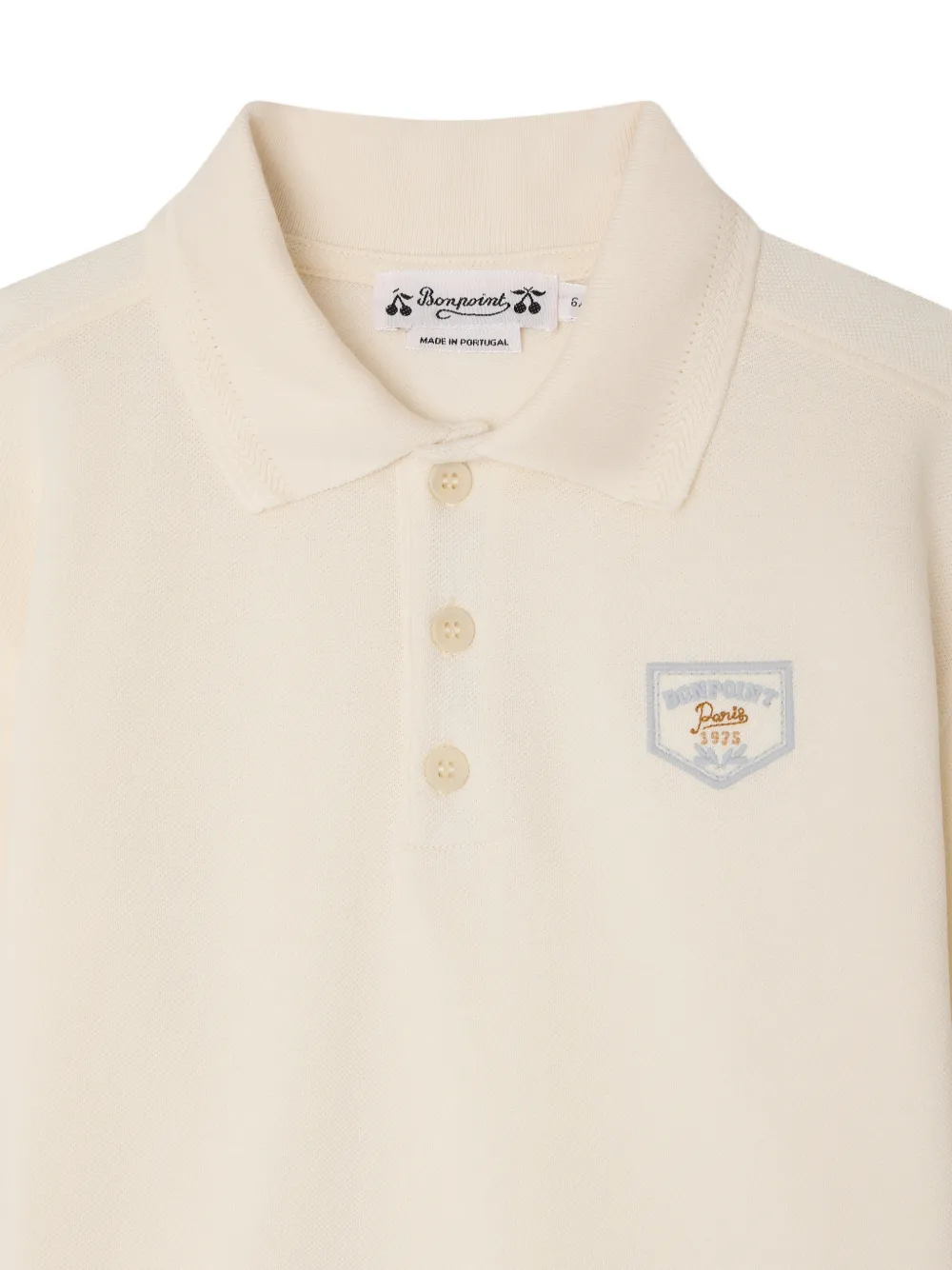 Bonpoint Lorris poloshirt met geborduurd logo Beige